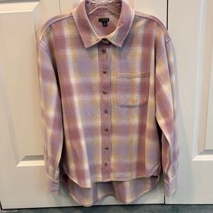 J.Crew oversized flannel button down shirt